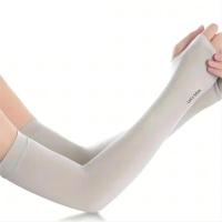 Mangas de Protección Solar de Seda de Hielo Unisex Cubierta de Codo para Ciclismo, Correr, Pescar, Conducir Manga Anti-UV Refrescante para Deportes y Exteriores - details 10