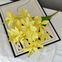 Flor de Magnolia simulada que no se decolora, decoración artística que no se marchita, flores artificiales de Magnolia, regalo decorativo, accesorio de fotografía - details 9