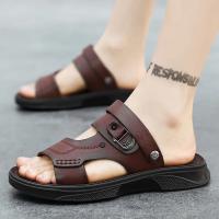 Nuevas sandalias 2025 de los hombres de verano de los hombres de la plataforma exterior desgaste playa antideslizante sandalias de doble propósito papá zapatillas resistentes al desgaste - details 9