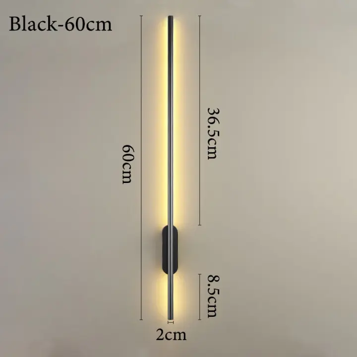 Lámpara De Pared Lineal Moderna, Decoración Minimalista Para El Hogar, Luz LED De Pared - 1