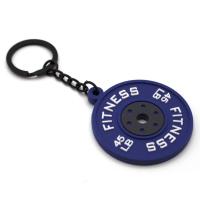 Mini llavero con placas de barra a la moda, llavero con placas de barra creativas de simulación, joyería con mancuernas, regalos colgantes de la serie Fitness - details 12