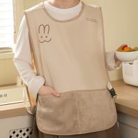 Delantal impermeable resistente a las manchas, delantal sin mangas estilo chaleco para manos limpiable, delantales de cocina antisuciedad transpirables - details 14