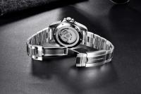 Reloj Mecánico de Sapphire de Diseño PAGANI Reloj Automático de Acero Inoxidable Impermeable para Hombres Correa de Cuero Estilo Formnal - details 5