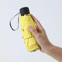 Mini paraguas plegable ultraligero de bolsillo para mujer, paraguas plegable a prueba de viento, paraguas compacto de viaje para lluvia para hombre, paraguas protector solar para exteriores Um - details 3