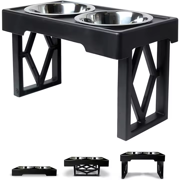Comedero perro gato elevado,bebedero perro gatos,dispensador de comida, 50x30x27cm - 1
