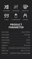 Kemei-cortadora de pelo eléctrica para hombre, máquina profesional de alta velocidad para cortar Cabello, Barbero, cuerpo de Metal, potente, con pantalla LCD - details 2