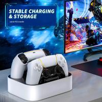 Controlador Inalámbrico USB Tipo-C Cargador Rápido Dual PS5 Estación de Carga para PS 5 DualSense Gamepad Inalámbrico Material Plástico Hecho en China Montaje en Escritorio - details 4