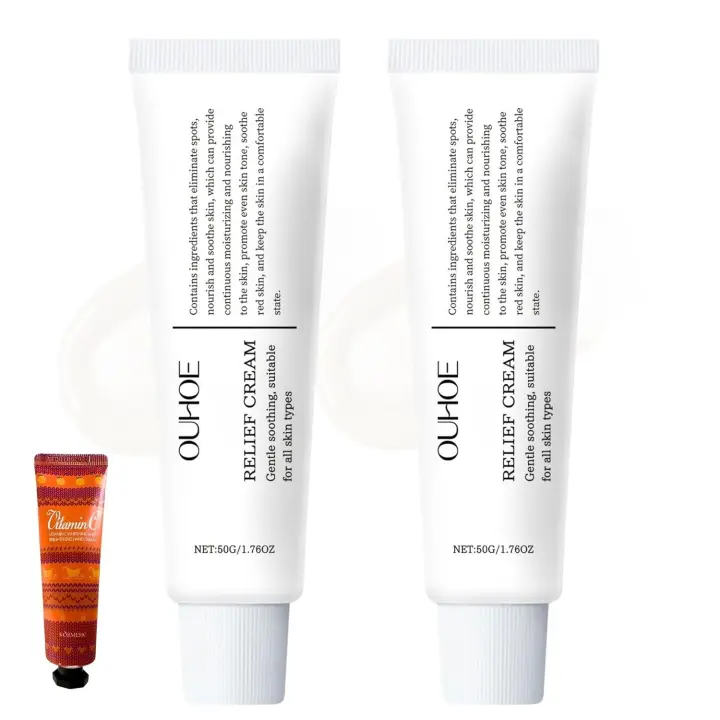 2 PCS 345 Crema de alivio, 345 Crema reparadora, Crema hidratante facial calmante e hidratante coreana, cremas barrera para todo tipo de piel - 1