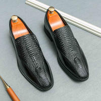 Mocasines de tacón bajo para hombre, zapatos de negocios, alta calidad - details 1