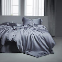 Jueges de Cama de Algodón de Alta Densidad Tamaño Rey Diseño Plano Material de Jacquard de Saten - details 11