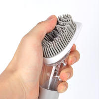 Gadgets dispensador automático de líquidos, cepillo de limpieza de cocina con mango largo, esponja extraíble, 3 en 1 - details 11