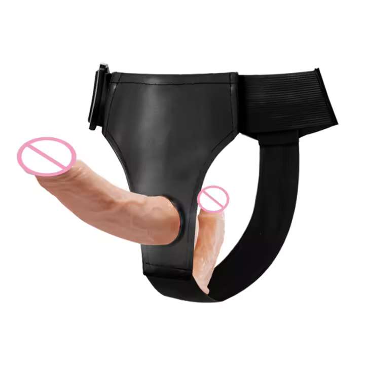 Consolador con correa realista para mujer, vibrador de pene, punto G, tapón Anal, cinturón usable, bragas para lesbiana adulta, Juguetes sexuales - 1