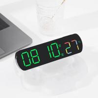 Reloj Despertador Digital LED Reloj de Mesa Rectangular con Display de Temperatura y Humedad - details 4
