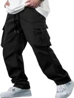Nuevos Pantalones De Trabajo Para Hombre 2025 Estilo Europeo Y Americano Pantalones Casuales Rectos Con Bolsillos Para Hombre - details 1
