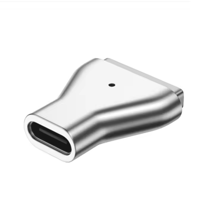 Adaptador magnético PD USB tipo C de aleación de 100W, convertidor de enchufe de carga rápida, indicador LED, Magsafe 2, MacBook Air Pro - 1