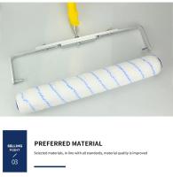 Rodillo De Pintura De 18 Pulgadas, cepillo corto-medio-largo, mango De Pintura De Felpa, herramienta para decoración De pared, mango De Pintura De 6MM/9MM, soporte De herramienta - details 8