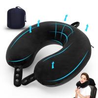 Almohada de viaje ajustable, almohada de espuma viscoelástica para el cuello, soporte para la cabeza, almohada suave para el cuello, 1 unidad - details 0