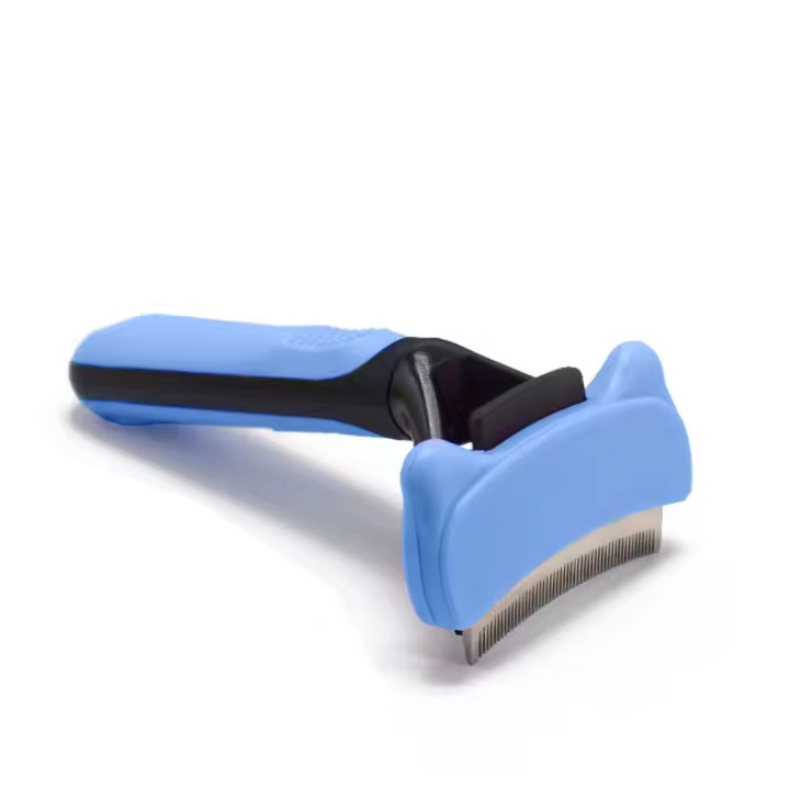 Elimina la capa inferior del gato, peine para quitar el pelo, diente denso, depilación con un clic, herramientas de aseo para perros, suave para la piel, nudo abierto - 1