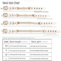 Collares de perlas ajustables para perros y gatos, collar de cristal ostentoso con diamantes de imitación para gatos, joyería de lujo, perlas artificiales - details 0