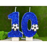 Velas Azules Grandes Decoración de Fiesta de Fútbol para Niños Recuerdos de Fiesta de Halloween - details 1