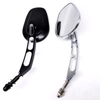 Espejos retrovisores para motocicleta, espejo retrovisor de cristal, espejo lateral derecho izquierdo para Harley 883 1200 48 - details 0