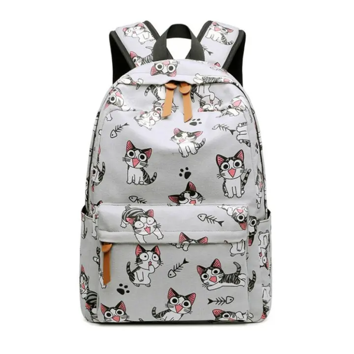 Mochila escolar para niñas, bonita mochila escolar con forma de gato, mochilas de viaje para estudiantes - 1