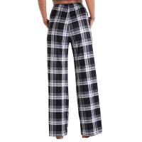 Pantalones casuales, bolsillos estampados, bandas elásticas, ropa de hogar recta y holgada para mujer - details 2