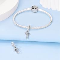 -abalorio de plata 925 para mujer, colgante de Cruz eterna, compatible con Pulsera Original, collar, joyería - details 2
