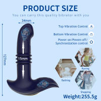 Vibrador Dildo de Empuje para Parejas Estimulador de Clítoris Vagina Punto G Juguete Sexual para Masturbación de Mujeres - details 3