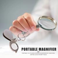 Minillavero plegable portátil, lupa de cristal duradera, Herramienta de bolsillo, regalo de vacaciones, 10/15X - details 4