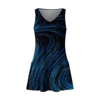 BUNO-Vestido veraniego informal con bolsillos para mujer, vestido playero bohemio, blusas estampadas, camisetas, vestido holgado con cuello en V - details 13