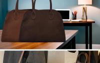 Bolso de ante para mujer, cartera de ante para mujer, bolso retro de alta elevación, bolso de hombro retro de moda, bolso de cuero de trabajo - details 2