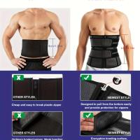 Cinturón Reductor De Cintura Para Hombres, Controlador Abdominal, Moldeador Corporal, Faja Reductora, cinturones De Cintura - details 0