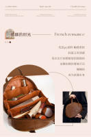 Bolsa de maquillaje Vintage de cuero encerado para mujer, gran capacidad, moderna, de alta gama, bolsa de almacenamiento portátil para el cuidado de la piel, novedad de 2025 - details 5