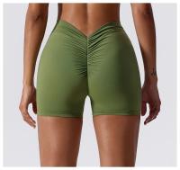 Pantalones cortos sin costuras para mujer ideal para el gimnasio y deportes al aire libre material de nylon transpirable y elástico con capucha tipo yoga y stretch aptos para primavera y verano - details 11