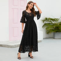 2025 primavera nuevo vestido largo de encaje grande para mujer - details 2