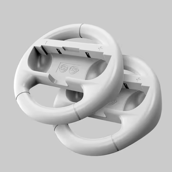 VAORLO-empuñadura de volante de juego Joycon, soporte de volante para Nintendo Switch OLED/NS, empuñadura de controlador Joy-Con - 1