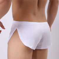 Bragas Masculinas Ropa Interior Bóxers Transpirable Hombre Bóxer Pijama Calzoncillos Side Split Cueca homem Shorts Ropa de dormir - details 3