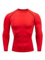 Quick-Dry Men's Compression Shirt - Long Sleeve Athletic Workout Top for Enhanced Performance and Comfort - details 3