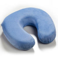 Almohada Ergonómica Cervical para el Cuello Hecha de Espuma de Memoria en Funda de Microfibra y Terciopelo, Almohada de Cuello para Coche, Oficina y Viaje - details 0