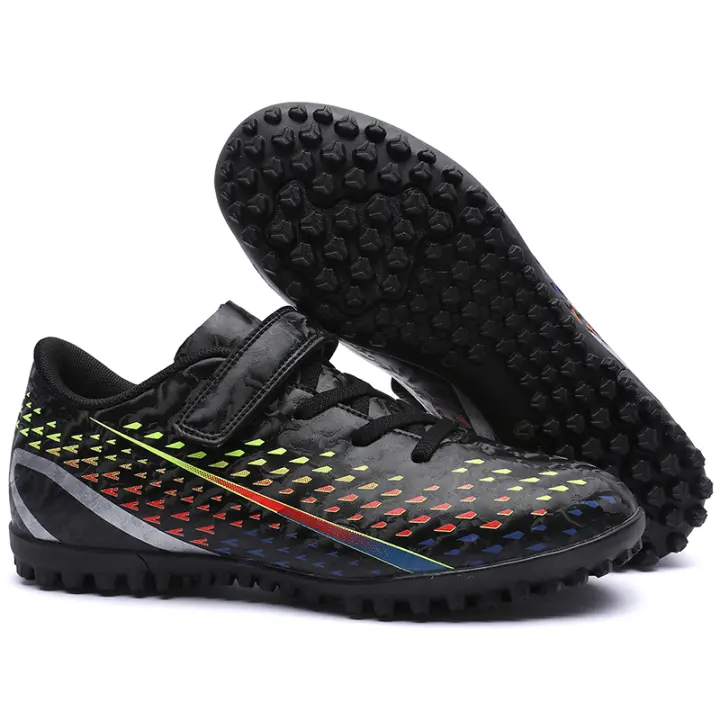 Zapatos de tacos de fútbol para niños y niñas, zapatos de césped de tierra firme, zapatos de fútbol para deportes al aire libre - 1