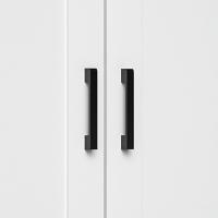 Armario de Salón Moderno Armario de Almacenaje con 2 Puertas Estante Ajustable y Base Elevada para Cocina Comedor Pasillo Dormitorio Dispositivo Antivuelco 60x30x90 cm Blanco - details 8