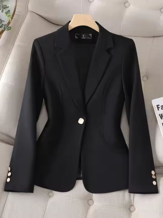 Chaqueta de Traje de Alta Calidad para Mujer Blazer de Moda de Primavera Otoño - 1