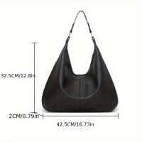 Bolso Hobo vegano Vintage, bolso de hombro Retro de gran capacidad, bolso y monedero de moda para mujer - details 6