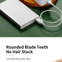 Cortadora de pelo inalámbrica para mascotas, máquina de corte de pelo profesional de bajo ruido, recargable, para gatos y cachorros - details 9