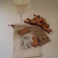 Nueva Torre de madera de juguete para gatos, adorno apilable para gatos, Mini regalos bonitos para gatos de yoga de escritorio - details 6