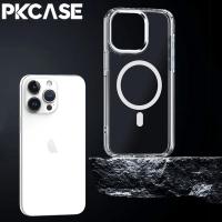 Funda Transparente de Alta Resistencia Pkcase para iPhone Cubierta Magnética Clara para iPhone 16, 15, 14 Plus, 13, 12, 11 Pro Max - details 2