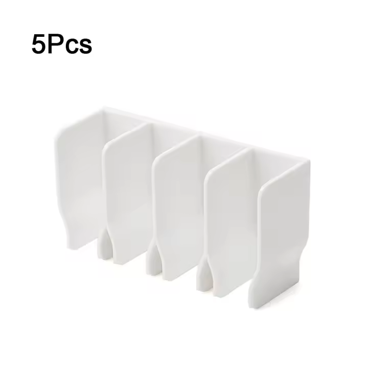 Estante de almacenamiento para limpiador Facial montado en la pared, soporte de drenaje de pasta de dientes impermeable de plástico, ahorro de espacio, sin perforación, 5 uds. - 1