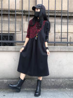 Vestidos holgados de cuello alto para mujer, ropa larga con estampado, informal, Vintage, elegante, Primavera, 2024 - details 8
