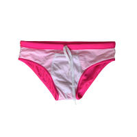 Jessborn pantalones cortos de natación para hombre, bañador profesional de color sólido brillante, a la moda, de cintura baja, para entrenamiento en la playa - details 15